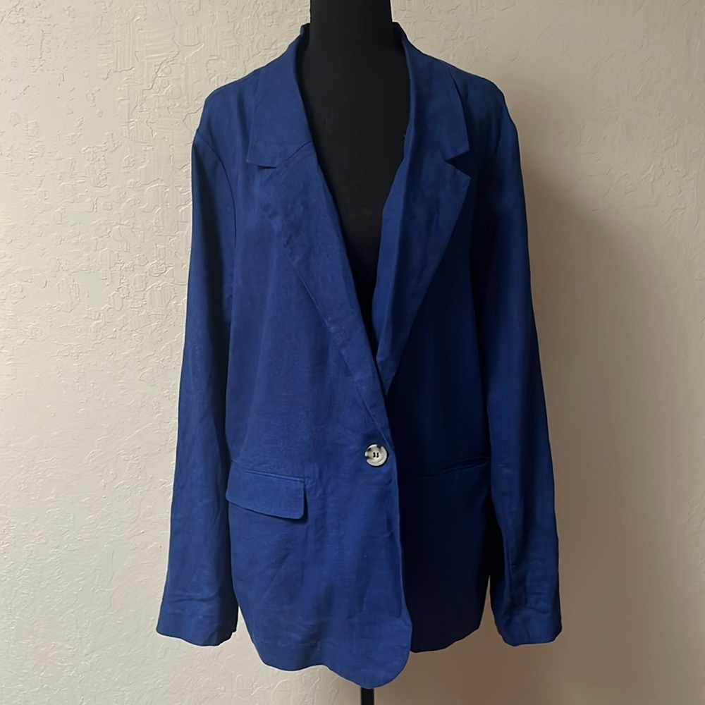 Forever 21 Royal Blue Single-Button Blazer